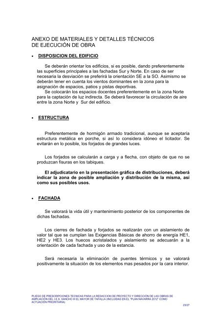 02. Prescripciones tÃ©cnicas proyecto y direcciÃ³n - Navarra