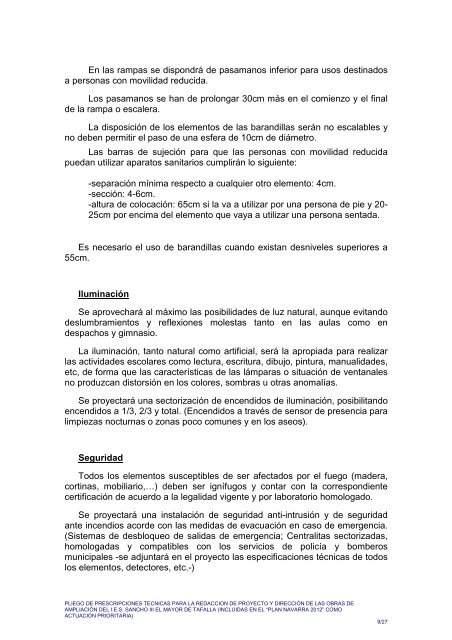 02. Prescripciones tÃ©cnicas proyecto y direcciÃ³n - Navarra