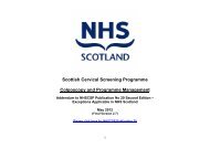 Scottish Cervical Screening Programme Colposcopy and ...