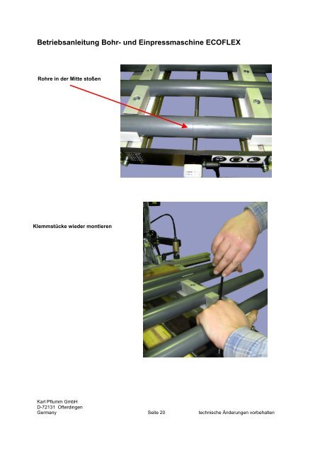 und Einpressmaschine ECOFLEX - Grass