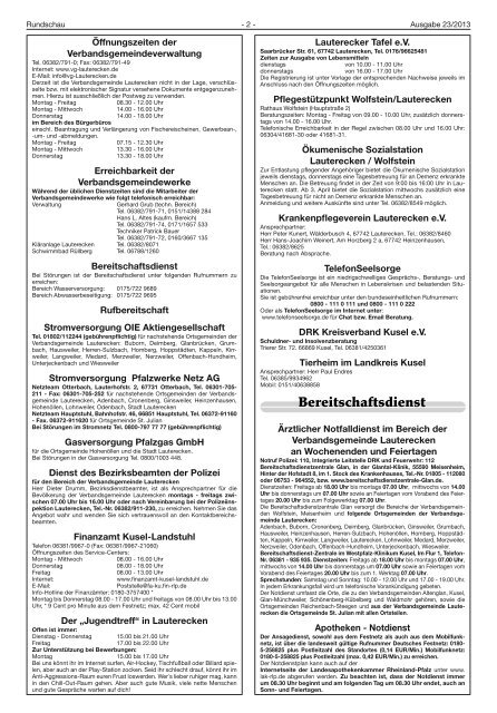 Amtsblatt KW 23 - Verbandsgemeinde Lauterecken