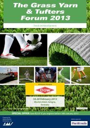 The Grass Yarn & Tufters Forum 2013 Programme - Amiplastics