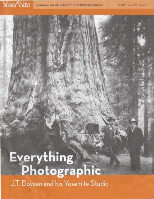 Everything Photographic: J. T. Boysen and his ... - Yosemite Online