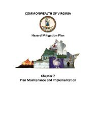 Commonwealth of Virginia Hazard Mitigation Plan