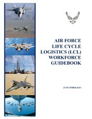 air force life cycle logistics (lcl) workforce guidebook - AcqNotes.com