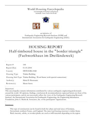 HOUSING REPORT Half-timbered house in the "border triangle ...