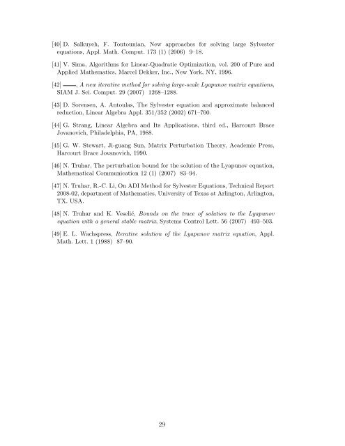 Low Rank ADI Solution of Sylvester Equation via Exact Shifts