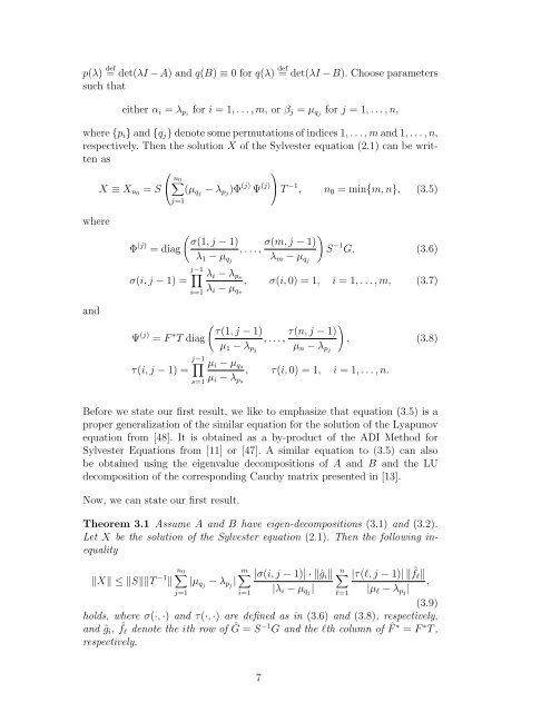 Low Rank ADI Solution of Sylvester Equation via Exact Shifts