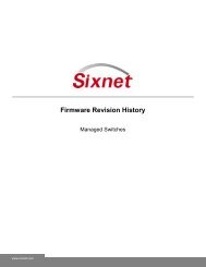 Firmware: Revision History - Sixnet