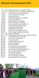 detailierten Wanderprogramm - Aargauer Wanderwege