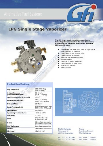 GFI Interface Unit - Autogas-Suisse