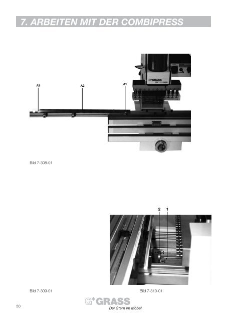 7. arbeiten mit der combipress - Grass