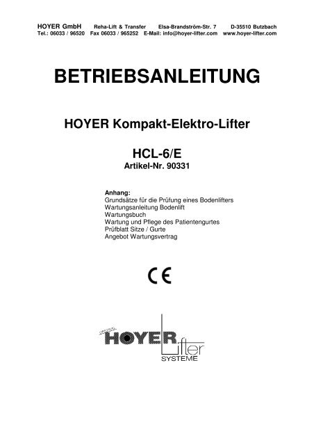 Hoyer Hcl 6e Bep Mcb Medicenter 