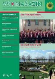VS Magazin Ausgabe 2 2013 - VS Bürgerhilfe gemeinnützige GmbH