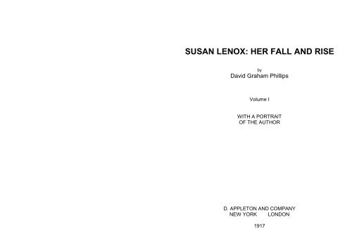 Susan Lenox: Her Fall and Rise, by David Graham Phillips