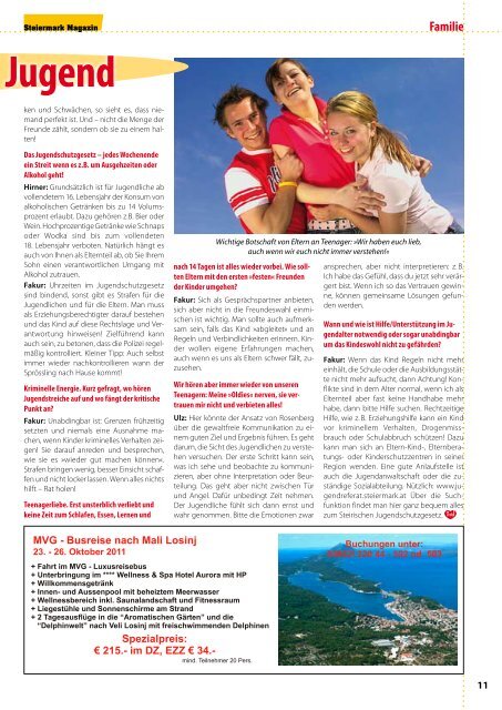 Kinderfreunde Magazin Ausgabe Juli 2011 - Steiermark