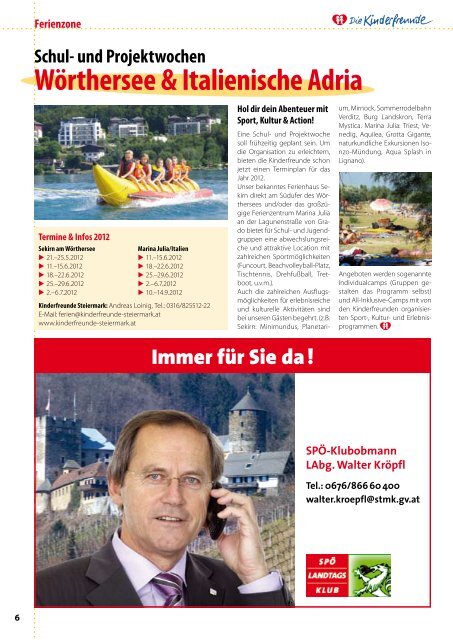 Kinderfreunde Magazin Ausgabe Juli 2011 - Steiermark