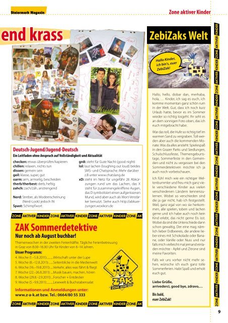 Kinderfreunde Magazin Ausgabe Juli 2011 - Steiermark