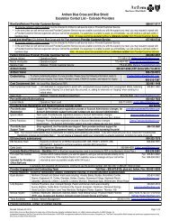 Escalation Contact List - Anthem