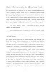 Chapter 5. Mathematics in the time of Descartes and Fermat