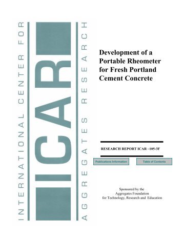 development of a portable rheometer for fresh portland cement ...