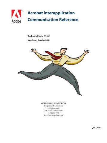 Acrobat Interapplication Communication Reference - Adobe Partners