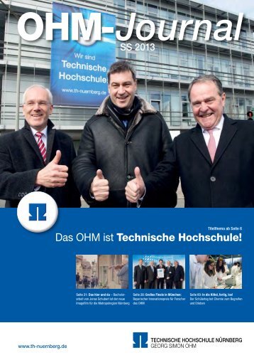 OHM-Journal - Georg-Simon-Ohm-Hochschule Nürnberg