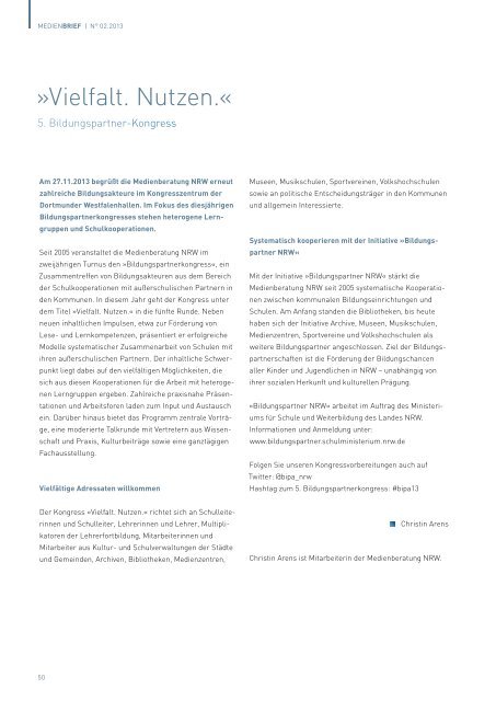 Link zum Download der aktuellen Ausgabe Medienbrief (PDF, 2607 ...