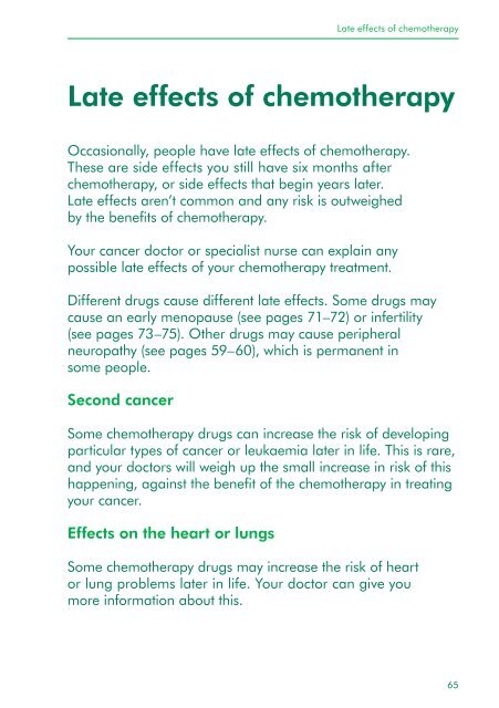 Understanding chemotherapy - Macmillan Cancer