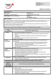 Generic Role Profile - Counsellor - Service Performance + progression