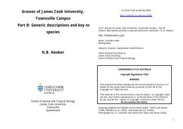 Inflorescence digitate or subdigitate - James Cook University