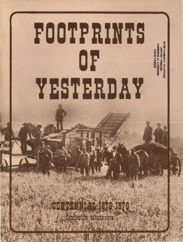 Footprints of Yesterday Centennial 1879-1979 Crookston, Minnesota