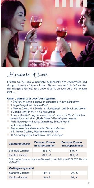 Arrangements & Informationen 2013 - Dorint · Hotel & Resort · Daun ...