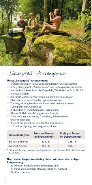 Arrangements & Informationen 2013 - Dorint · Hotel & Resort · Daun ...