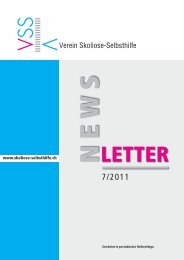 Newsletter 2011 - VSS Verein Skoliose Schweiz