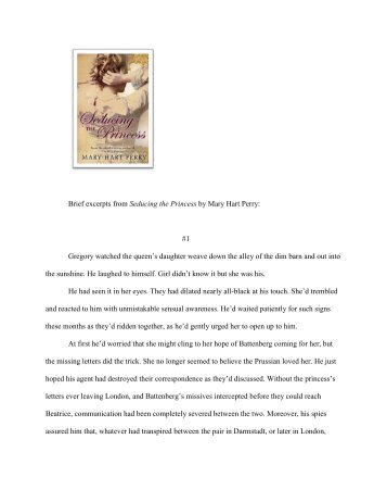 Brief excerpts from Seducing the Princess by Mary Hart Perry: #1 ...