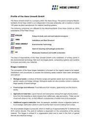 Profile of the Hese Umwelt GmbH