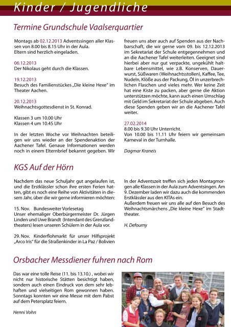 westBlick Dezember 2013 - GDG Aachen-Nordwest