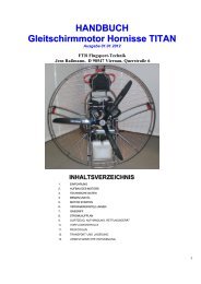 HANDBUCH Gleitschirmmotor Hornisse TITAN - EAPR