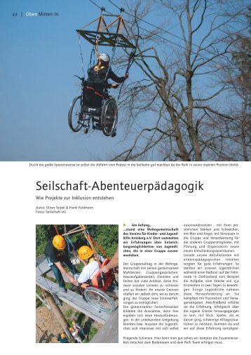 geht´s zum kompletten Artikel (PDF) - Seilschaft