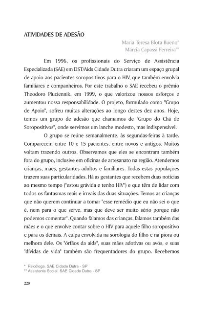 Adesão - Centro de Referência e Treinamento DST/AIDS-SP