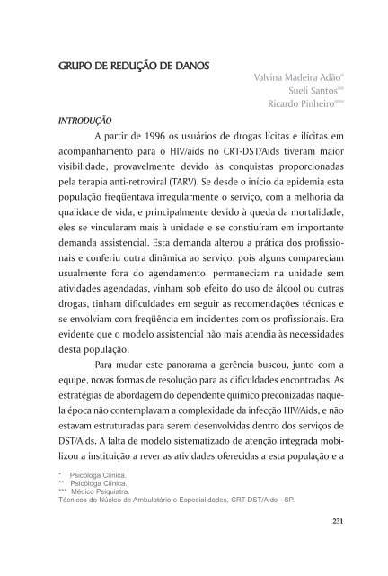 Adesão - Centro de Referência e Treinamento DST/AIDS-SP