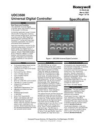 UDC3500 Universal Digital Controller Specification - Thermo-Kinetics