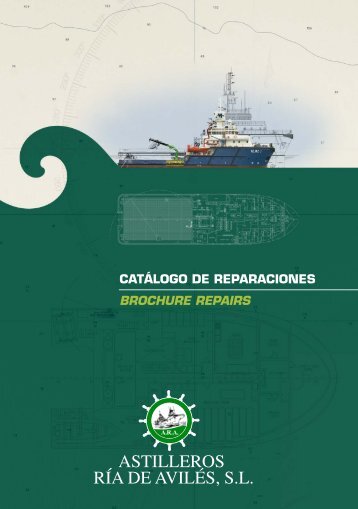 catálogo de reparaciones brochure repairs - Astilleros Ría de Avilés