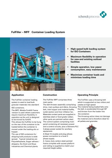 FulFiller – MFF Container Loading System - Redler Limited