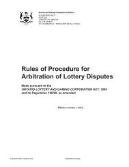 Rules of Procedure for Arbitration of Lottery Disputes - Alcohol and ...