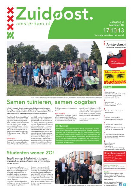 Nummer 18 - Stadsdeel Zuidoost - Gemeente Amsterdam