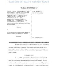 united states district court district of connecticut acorn ... - Amazon S3