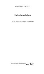 und Vorwort als PDF - Universitätsverlag Halle-Wittenberg