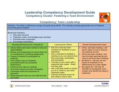 Team Leadership - State of California